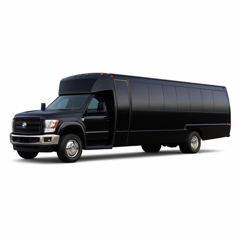 25 Passenger Party Bus Black 