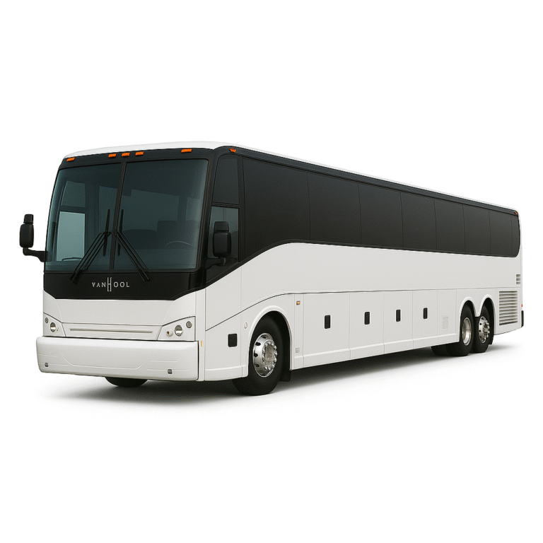 61 passengers - Van Hool Motor Coach White