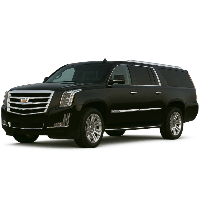 8 passengers - Cadillac Escalade ESV Black