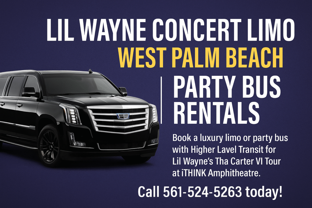 Lil Wayne concert limo West Palm Beach.