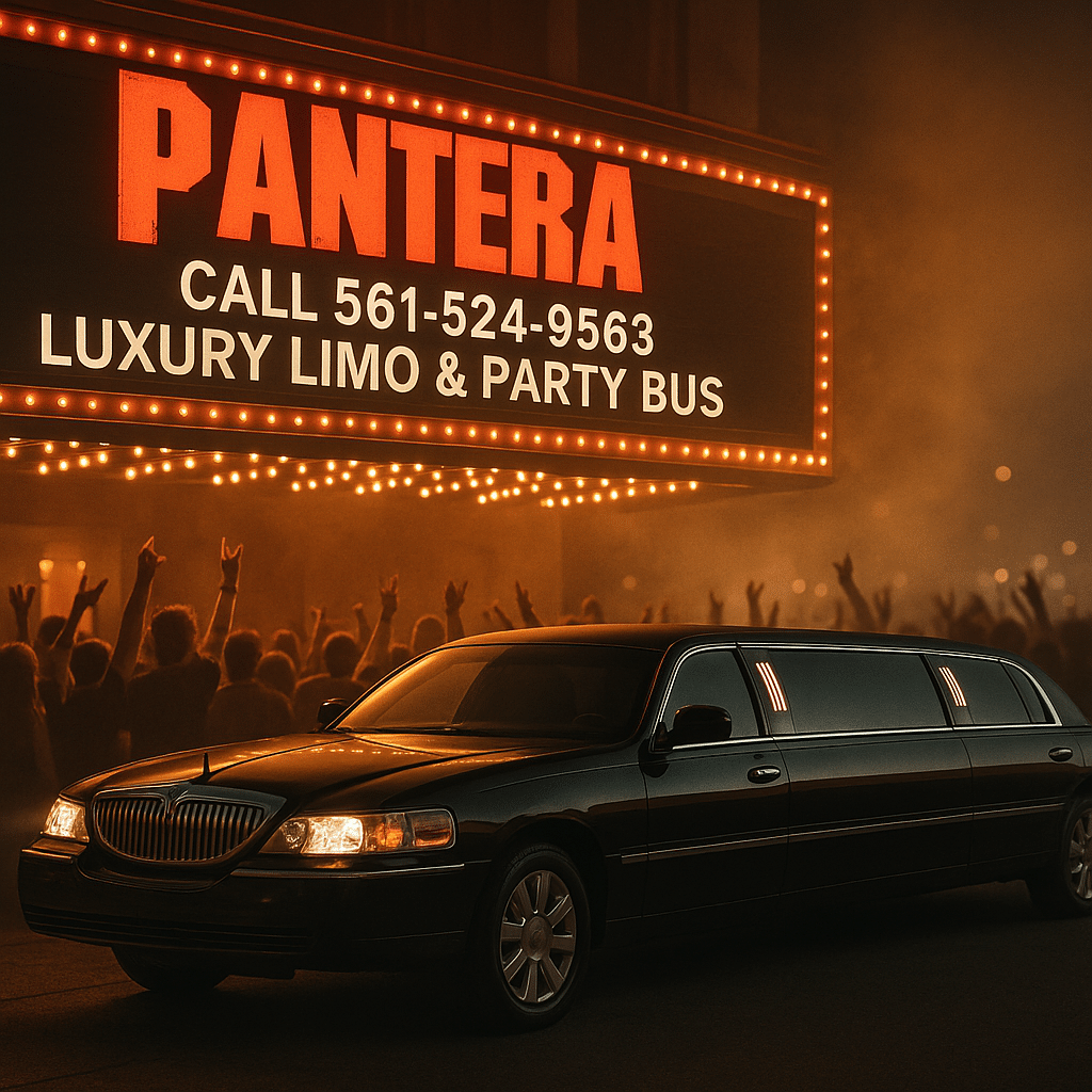 Pantera concert limo West Palm Beach