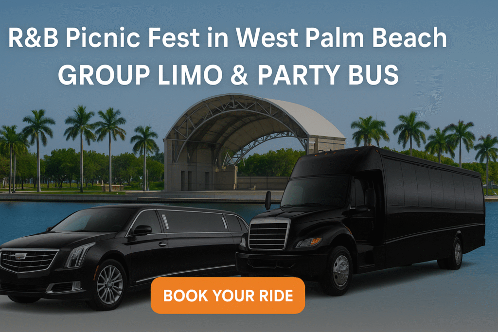 R&B Picnic Fest party bus rental West Palm Beach
