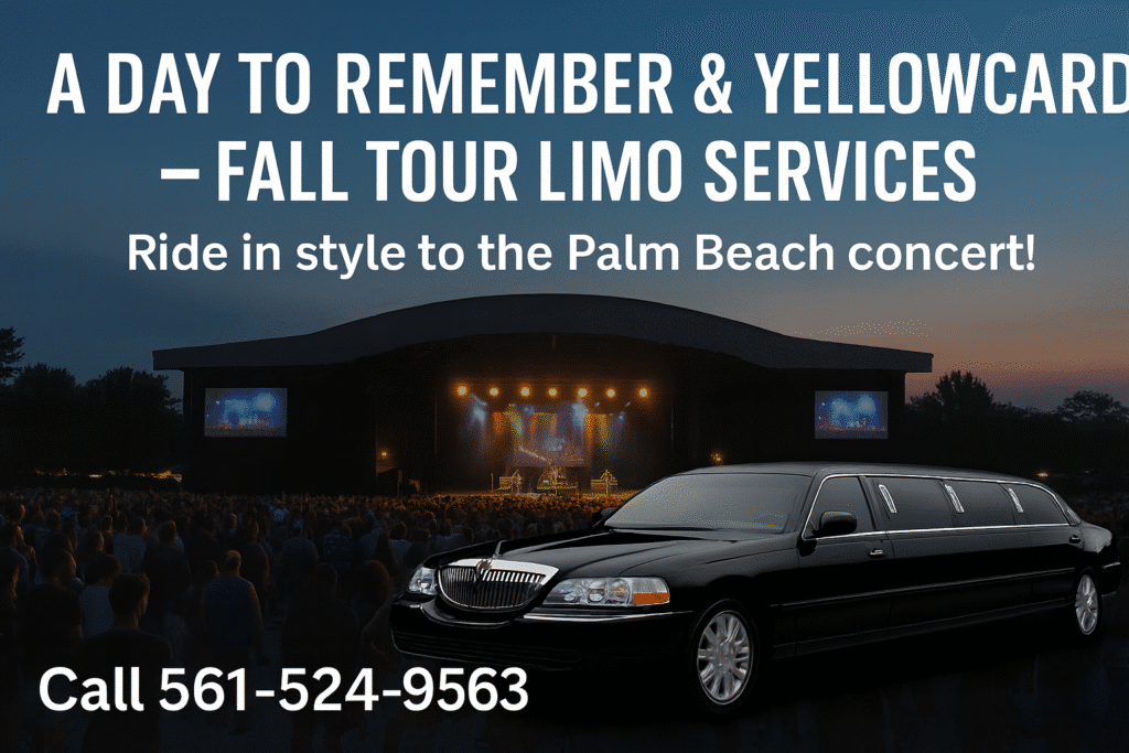 A Day to Remember Yellowcard limo Palm Beach