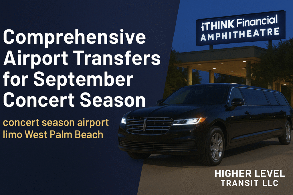 concert season airport limo West Palm Beach