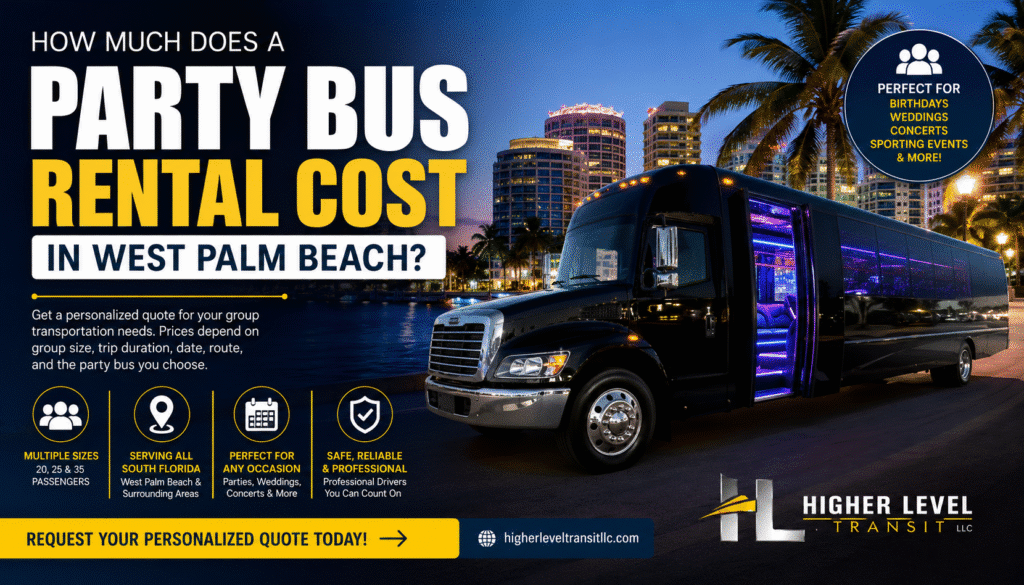 party bus rental West Palm Beach prices