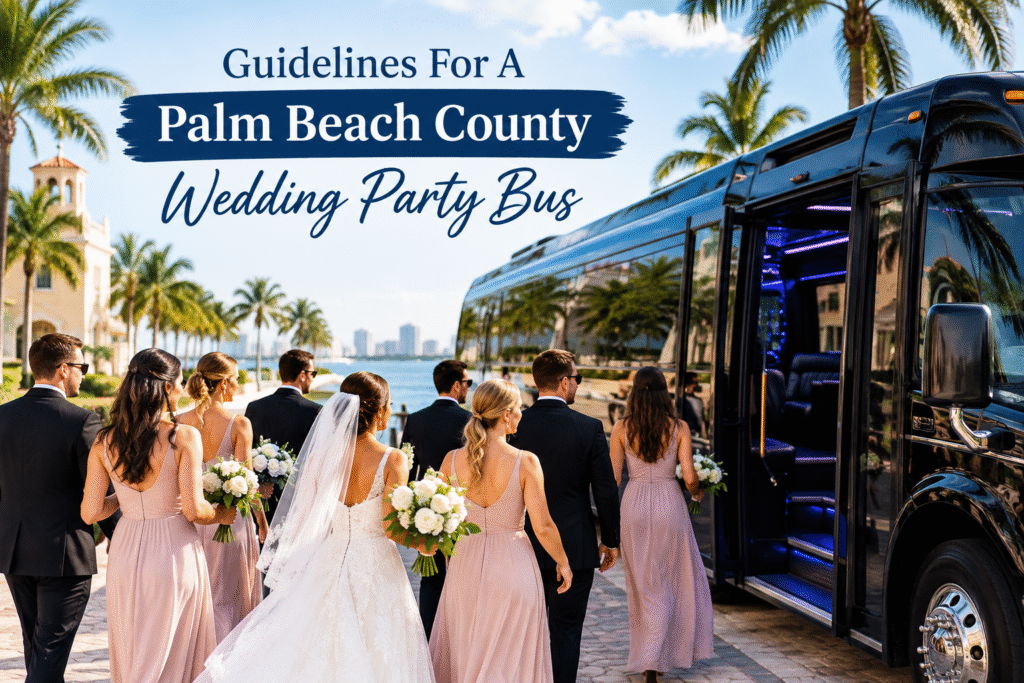 wedding party bus Palm Beach County